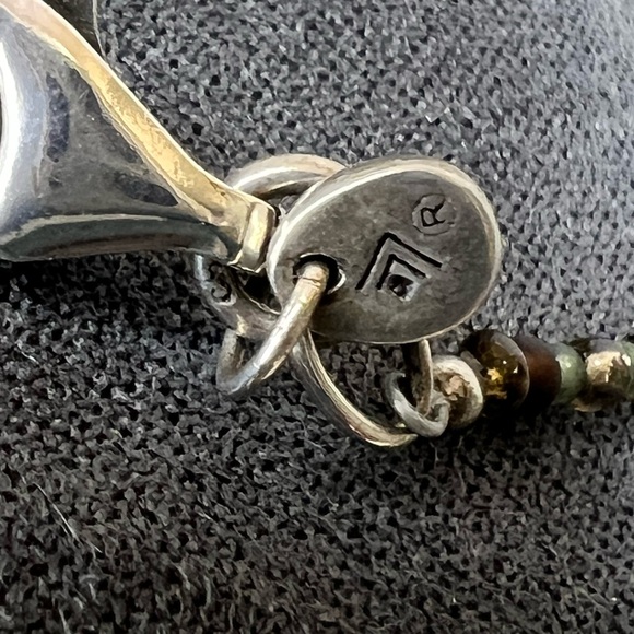 SILPADA Chalcedony Aventurine Glass Multi-Color Beaded Sterling Silver Necklace - Picture 4 of 5